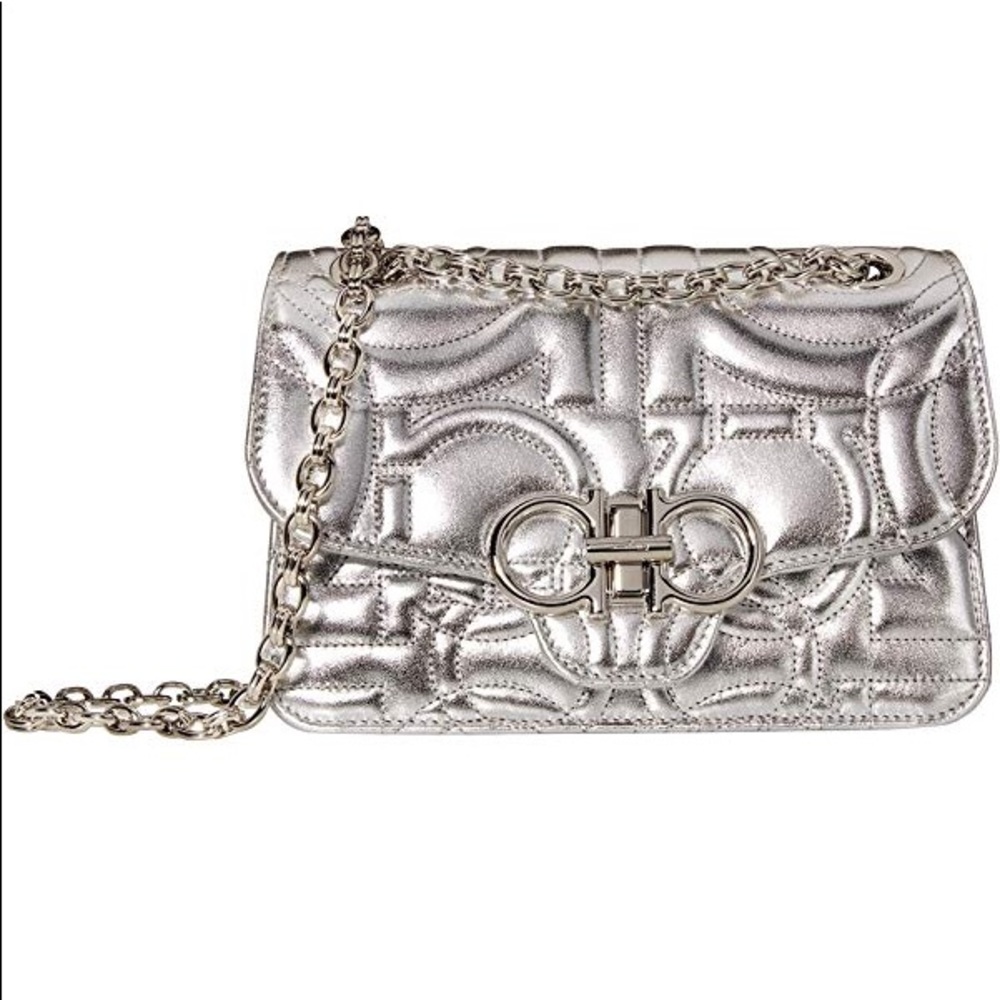 Salvatore Ferragamo Gancini Quilted Shoulder Bag